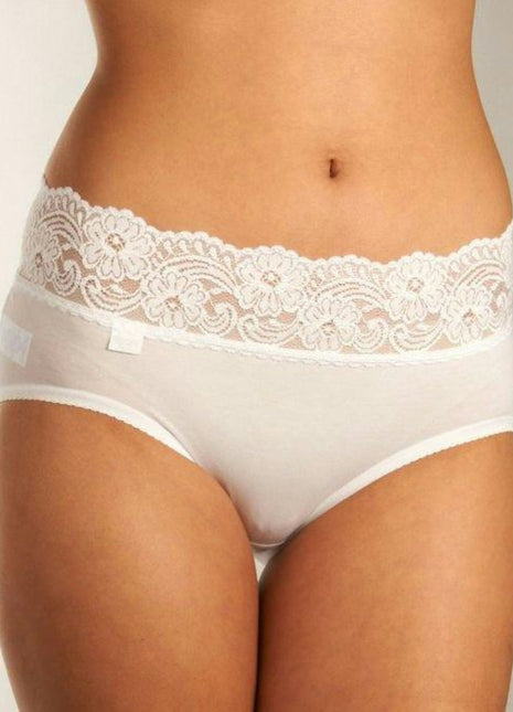 Sloggi slip romance midi white dames 10031896-0003 Sloggi slip romance midi white femmes