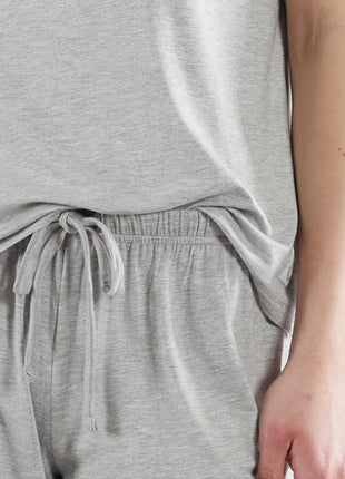 Tom Tailor pyjama korte broek manila grey dames 60327-6085-821 Tom Tailor pyjama pantalon court manila grey femmes