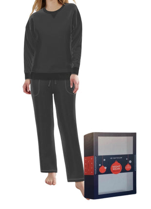 Tom Tailor pyjama lange broek xanthi black dames 60387-3041-920 Tom Tailor pyjama pantalon long xanthi black femmes