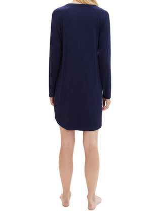 Tom Tailor slaapkleedje florence dark blue dames 60193-6085-630 Tom Tailor robe de nuit florence dark blue femmes