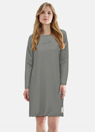 Tom Tailor slaapkleedje xanthi grey dames 60389-6579-821 Tom Tailor robe de nuit xanthi grey femmes