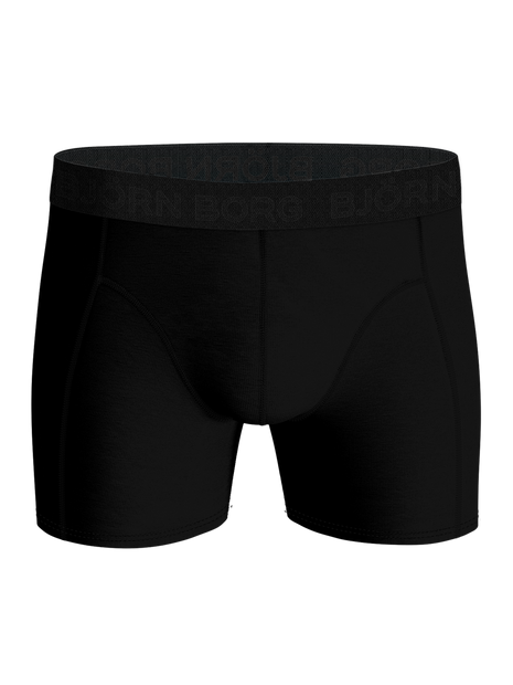 Björn Borg lot de 3 boxers courts en mélange de bambou et coton noir sur noir pour homme