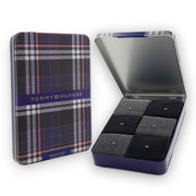 Tommy Hilfiger sokken 6 paar tin giftbox sock black