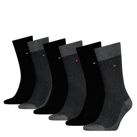 Tommy Hilfiger sokken 6 paar tin giftbox sock black