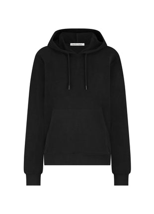 Bamboo Basics knitted hoodie black dames