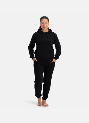 Bamboo Basics knitted hoodie black dames