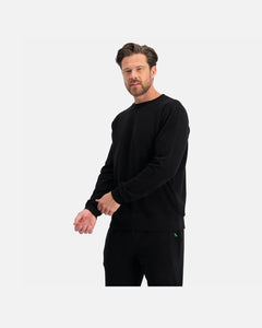 Bamboo Basics knitted sweater black heren