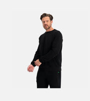 Bamboo Basics knitted sweater black heren