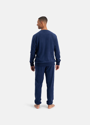 Bamboo Basics knitted sweater blue heren