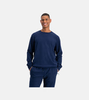 Bamboo Basics knitted sweater blue heren