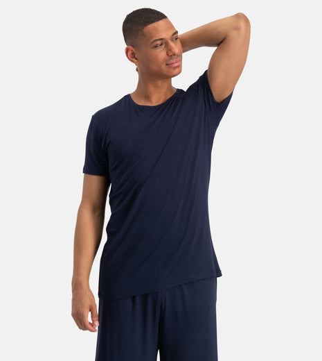 Bamboo Basics pyjama korte broek blue heren