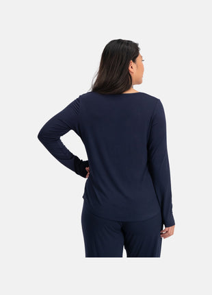 Bamboo Basics pyjama lange broek blue dames