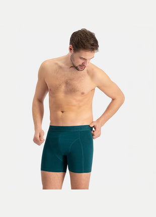 Bamboo Basics short 3 pack knitted boxershorts teal heren