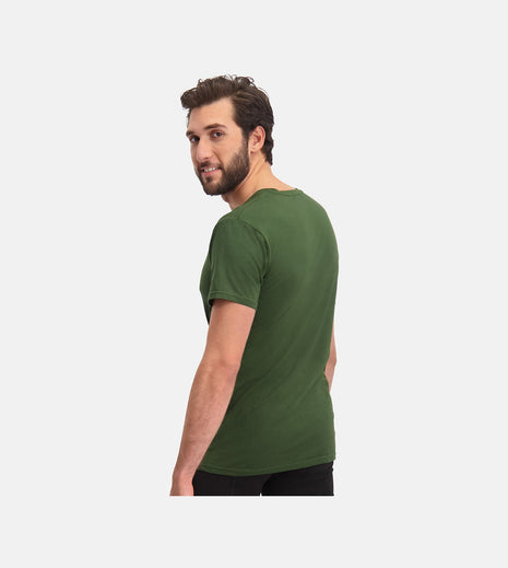 Bamboo Basics t-shirt v-hals 2 pack knitted v-neck t-shirt army heren