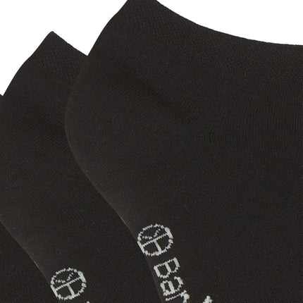 Bamboo Basics enkelsokken 3 paar knitted sneaker socks black unisex DANI-001 Bamboo Basics soquettes 3 paires knitted sneaker socks black unisex
