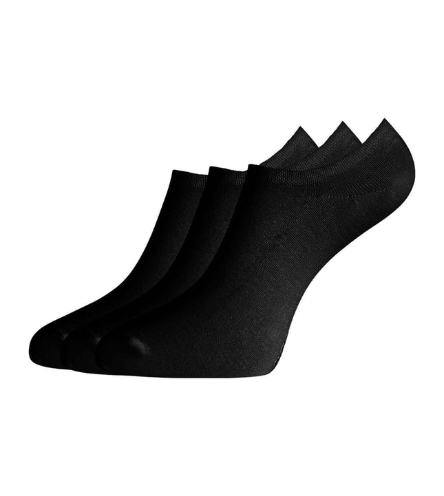 Bamboo Basics kousenvoetjes 3 paar knitted footies black unisex JAMIE-001 Bamboo Basics soquettes invisibles 3 paires knitted footies black unisex
