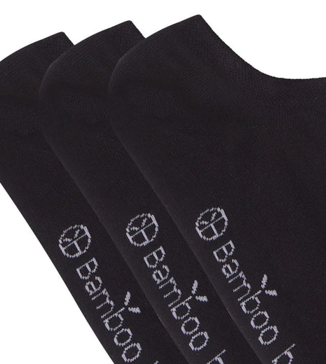 Bamboo Basics kousenvoetjes 3 paar knitted footies black unisex JAMIE-001 Bamboo Basics soquettes invisibles 3 paires knitted footies black unisex
