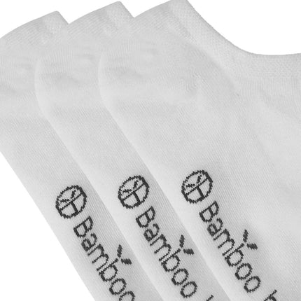 Bamboo Basics kousenvoetjes 3 paar knitted footies white unisex JAMIE-002 Bamboo Basics soquettes invisibles 3 paires knitted footies white unisex
