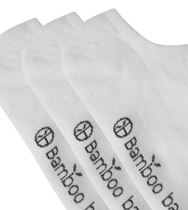 Bamboo Basics kousenvoetjes 3 paar knitted footies white unisex JAMIE-002 Bamboo Basics soquettes invisibles 3 paires knitted footies white unisex
