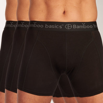 Bamboo Basics short 3 pack knitted boxershorts black heren RICO-009 Bamboo Basics boxer lot de 3 knitted boxershorts black hommes
