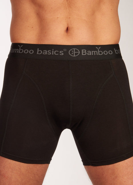Bamboo Basics short 3 pack knitted boxershorts black heren RICO-009 Bamboo Basics boxer lot de 3 knitted boxershorts black hommes