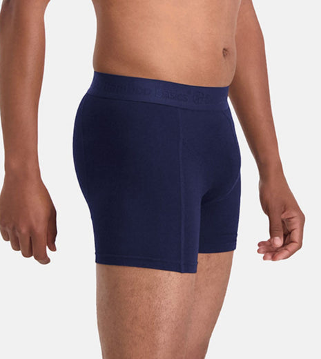 Bamboo Basics short 3 pack knitted boxershorts navy heren JAMES-001 Bamboo Basics boxer lot 3 knitted boxershorts navy hommes