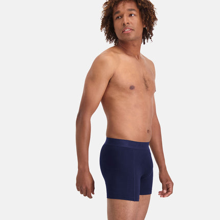 Bamboo Basics short 3 pack knitted boxershorts navy heren JAMES-001 Bamboo Basics boxer lot 3 knitted boxershorts navy hommes