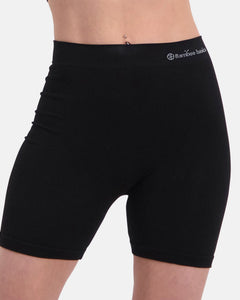 Bamboo Basics short seamless knitted biker short black dames SUZE-001 Bamboo Basics shorty seamless knitted biker short black femmes