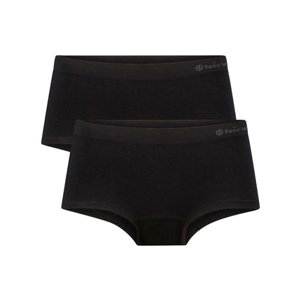 Bamboo Basics slip 2 pack seamless knitted hipster black dames SOPHIE-001 Bamboo Basics slip lot de 2 seamless knitted hipster black femmes