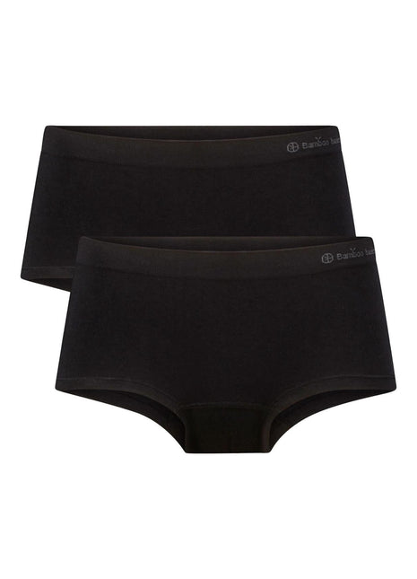 Bamboo Basics slip 2 pack seamless knitted hipster black dames SOPHIE-001 Bamboo Basics slip lot de 2 seamless knitted hipster black femmes