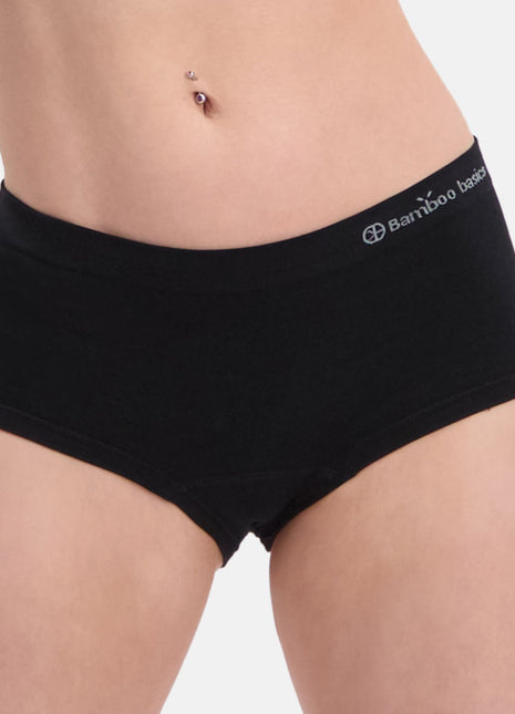 Bamboo Basics slip 2 pack seamless knitted hipster black dames SOPHIE-001 Bamboo Basics slip lot de 2 seamless knitted hipster black femmes