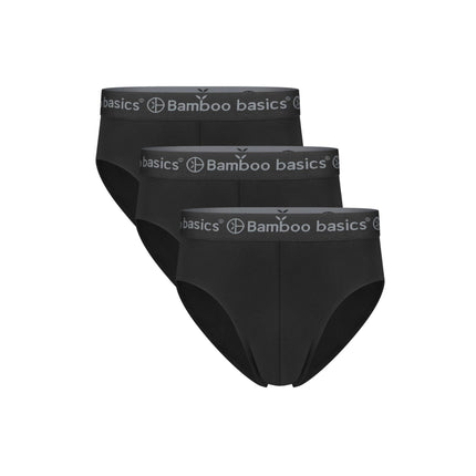 Bamboo Basics slip 3 pack knitted brief black heren JAMES-001 Bamboo Basics slip lot de 3 knitted brief black hommes