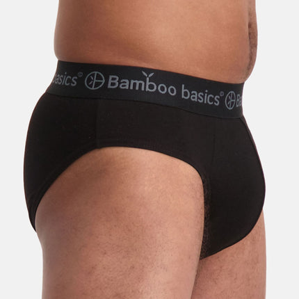 Bamboo Basics slip 3 pack knitted brief black heren JAMES-001 Bamboo Basics slip lot de 3 knitted brief black hommes