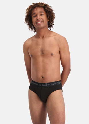 Bamboo Basics slip 3 pack knitted brief black heren JAMES-001 Bamboo Basics slip lot de 3 knitted brief black hommes