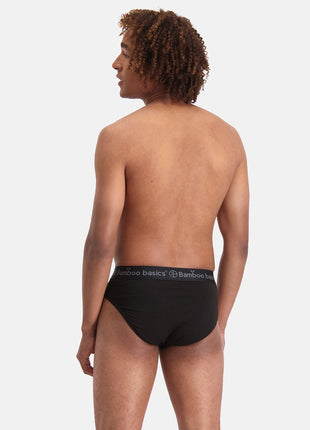 Bamboo Basics slip 3 pack knitted brief black heren JAMES-001 Bamboo Basics slip lot de 3 knitted brief black hommes