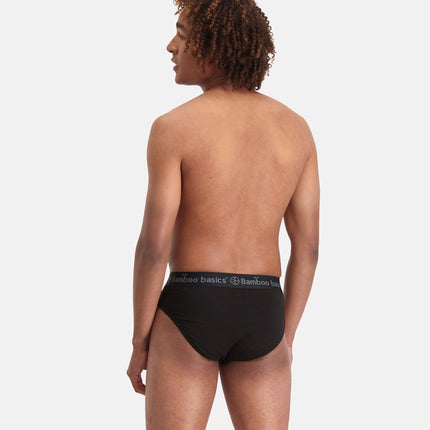 Bamboo Basics slip 3 pack knitted brief black heren JAMES-001 Bamboo Basics slip lot de 3 knitted brief black hommes