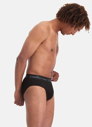 Bamboo Basics slip 3 pack knitted brief black heren JAMES-001 Bamboo Basics slip lot de 3 knitted brief black hommes