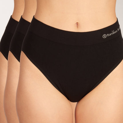 Bamboo Basics slip 3 pack seamless knitted full brief black dames BELLE-001 Bamboo Basics slip lot de 3 seamless knitted full brief black femmes
