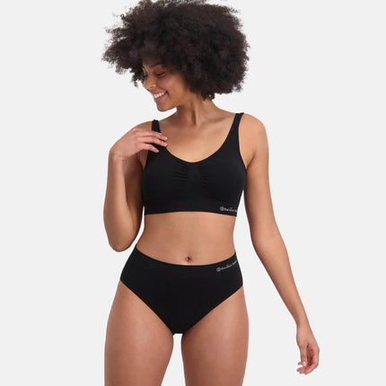 Bamboo Basics slip 3 pack seamless knitted full brief black dames BELLE-001 Bamboo Basics slip lot de 3 seamless knitted full brief black femmes
