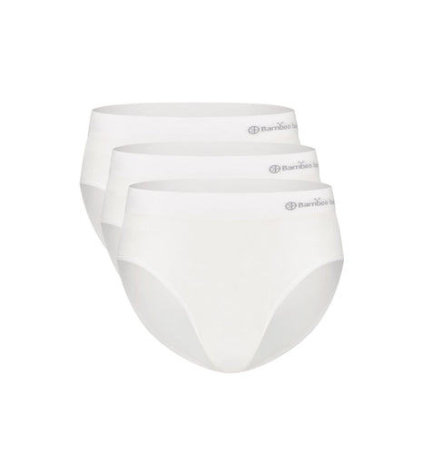 Bamboo Basics slip 3 pack seamless knitted full brief white dames BELLE-003 Bamboo Basics slip lot de 3 seamless knitted full brief white femmes