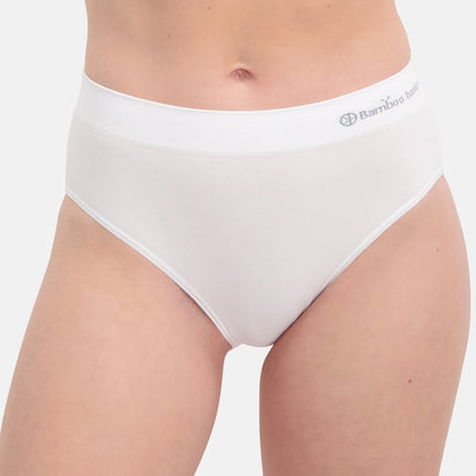 Bamboo Basics slip 3 pack seamless knitted full brief white dames BELLE-003 Bamboo Basics slip lot de 3 seamless knitted full brief white femmes