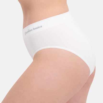 Bamboo Basics slip 3 pack seamless knitted full brief white dames BELLE-003 Bamboo Basics slip lot de 3 seamless knitted full brief white femmes