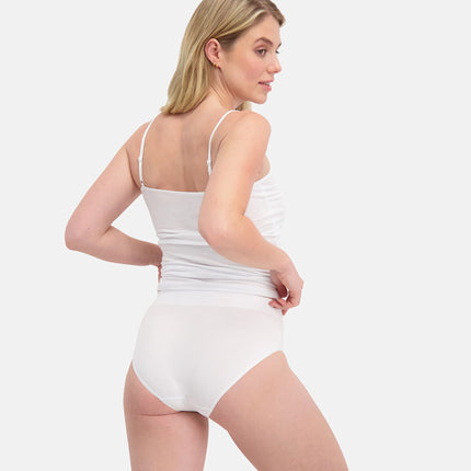 Bamboo Basics slip 3 pack seamless knitted full brief white dames BELLE-003 Bamboo Basics slip lot de 3 seamless knitted full brief white femmes