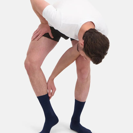 Bamboo Basics sokken 5 paar knitted anklet socks giftbox black / navy unisex BEAU-5GP-003 Bamboo Basics chaussettes 5 paires knitted anklet socks giftbox black / navy unisex