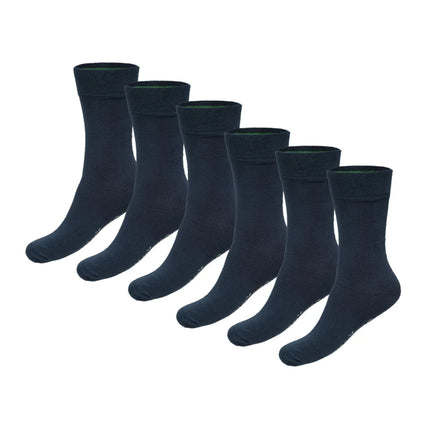 Bamboo Basics sokken 6 paar knitted anklet socks navy unisex BEAU-6P-002 Bamboo Basics chaussettes 6 paires knitted anklet socks navy unisex
