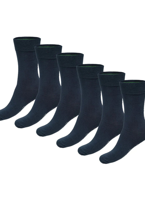 Bamboo Basics sokken 6 paar knitted anklet socks navy unisex BEAU-6P-002 Bamboo Basics chaussettes 6 paires knitted anklet socks navy unisex
