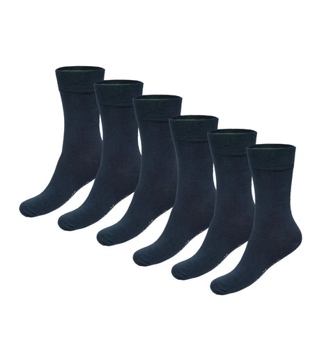 Bamboo Basics sokken 6 paar knitted anklet socks navy unisex BEAU-6P-002 Bamboo Basics chaussettes 6 paires knitted anklet socks navy unisex
