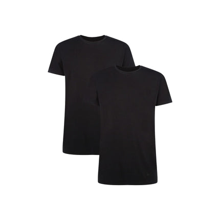 Bamboo Basics t-shirt ronde hals 2 pack knitted r-neck t-shirt black heren RUBEN-004 Bamboo Basics t-shirt col rond lot de 2 knitted r-neck t-shirt black hommes