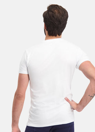 Bamboo Basics t-shirt ronde hals 2 pack knitted r-neck t-shirt optical white heren RUBEN-002 Bamboo Basics t-shirt col rond lot de 2 knitted r-neck t-shirt optical white hommes