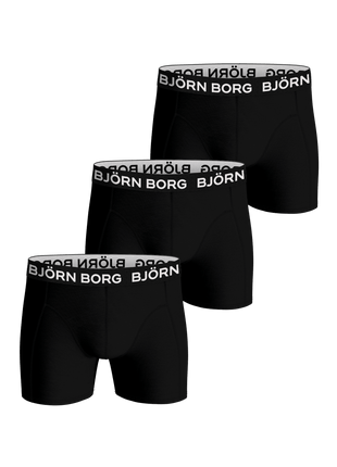 Björn Borg short 3 pack bamboo cotton blend boxer black heren